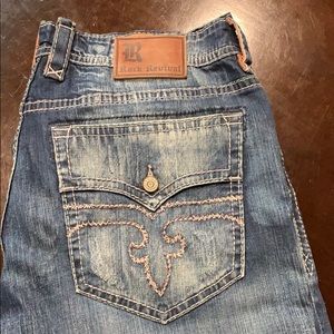 Rock Revival Kyle Alt. Straight Men’s Jean Size 42